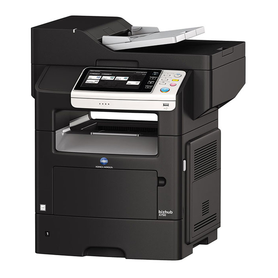 KONICA MINOLTA BIZHUB 4750 QUICK REFERENCE Pdf Download ManualsLib