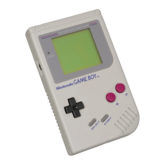 NINTENDO GAME BOY PROGRAMMING MANUAL Pdf Download | ManualsLib