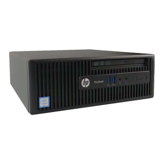 Hp Prodesk 400 G3 Disassembly Instructions Manual Pdf Download Manualslib