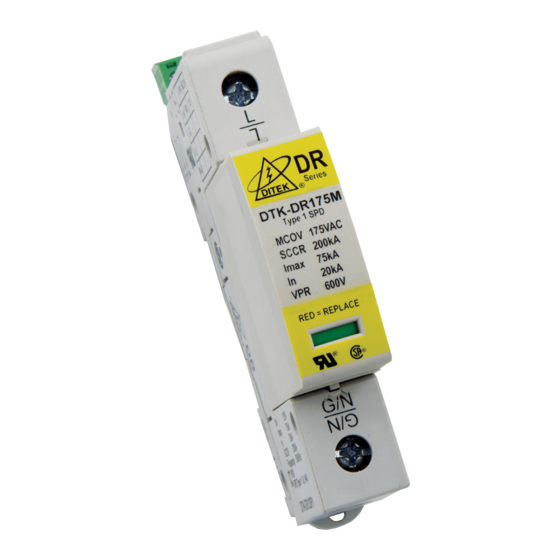 Ditek DR Series Installation Instructions