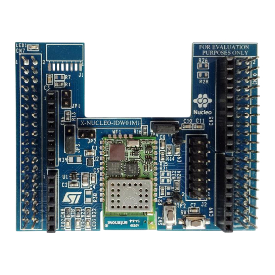 ST X-NUCLEO-IDW01M1 User Manual