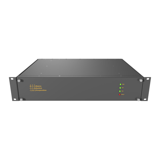 Matrix Switch Corporation MSC-XE6416S Product Manual