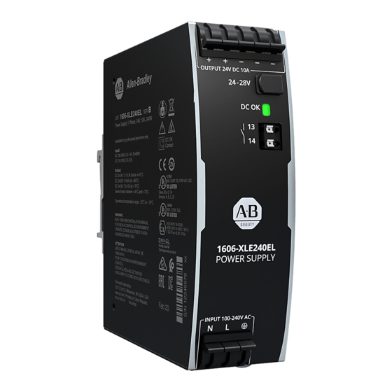 Rockwell Automation Allen-Bradley 1606-XLE240EL Manuals