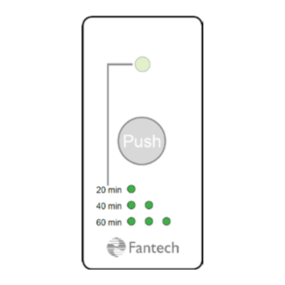 Fantech RTS5 Installation And Owner's Manual
