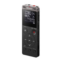 Sony ICD-UX565F Help Manual