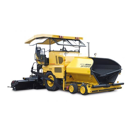 Dynapac Svedala Demag DF 115 P/D Operation & Maintenance Manual