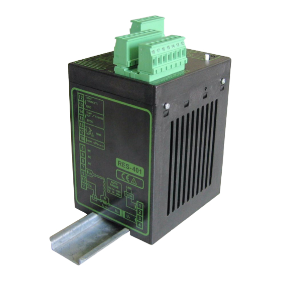 ROPEX RESISTRON RES401 OPERATING INSTRUCTIONS MANUAL Pdf Download