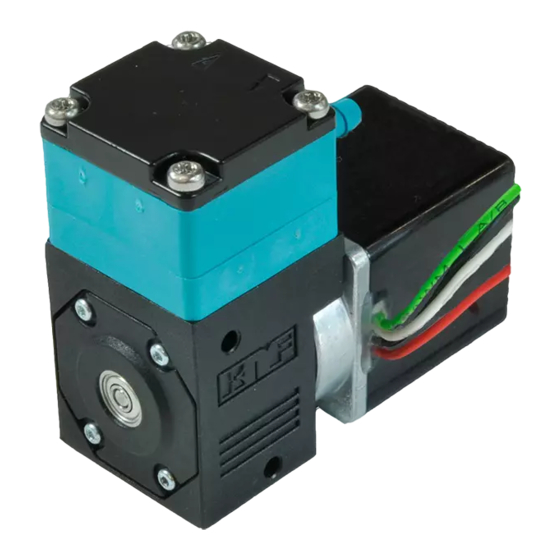 KNF NF 60 OPERATING AND INSTALLATION INSTRUCTIONS Pdf Download | ManualsLib