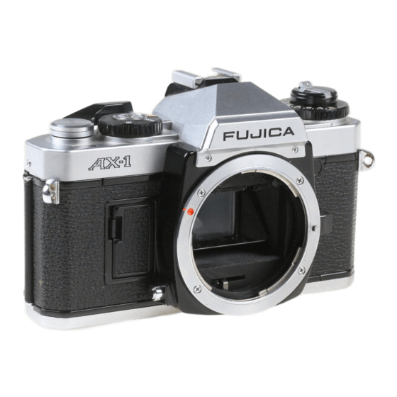 FUJIFILM FUJICA AX1 REPAIR MANUAL AND PART LIST Pdf Download