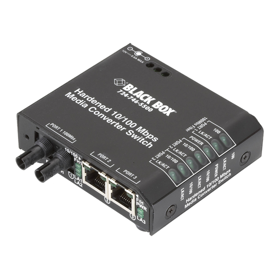 Black Box LBH100A-H-ST Specifications