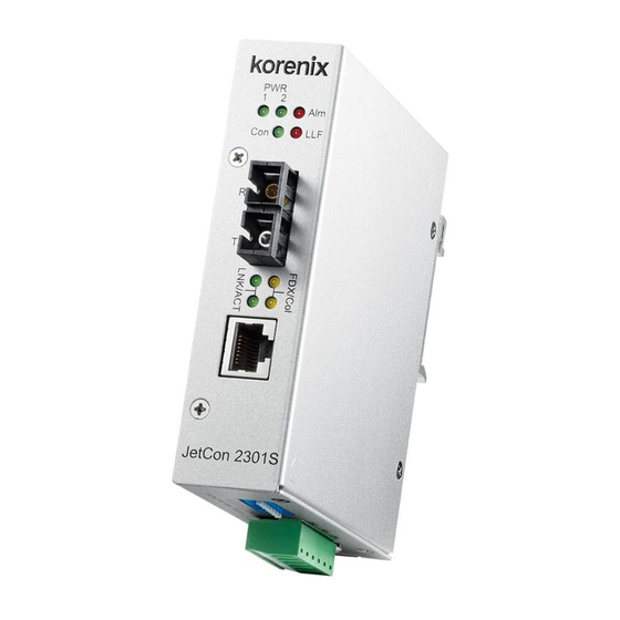 Korenix JetCon 2301S Quick Installation Manual