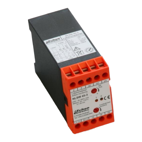 Seikom Electronic NLSW45-3 Installation And Operating Instruction
