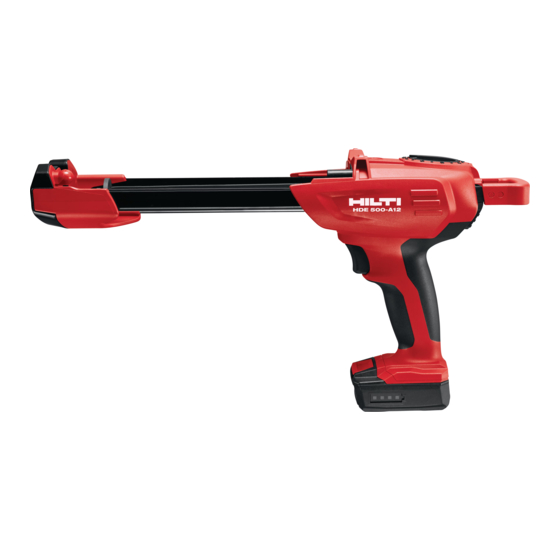 Hilti HDE 500-A12 Manual