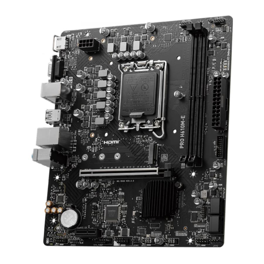 MSI PRO H610M-E Manual