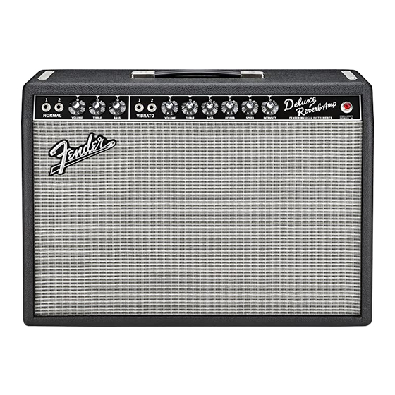 Fender 65 Operating Instructions Manual