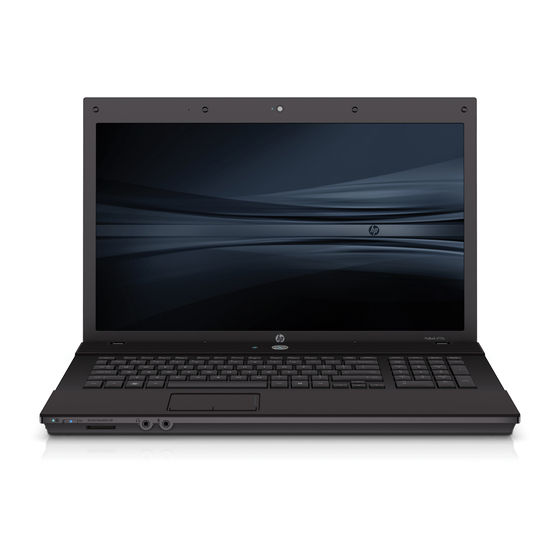 HP ProBook 4710s Quickspecs