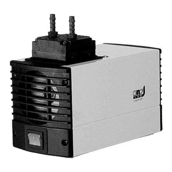KNF LABOPORT N86 KN.18 OPERATING INSTRUCTIONS MANUAL Pdf Download
