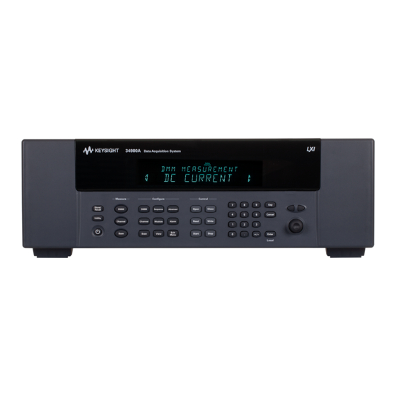 KEYSIGHT 34980A USER MANUAL Pdf Download ManualsLib