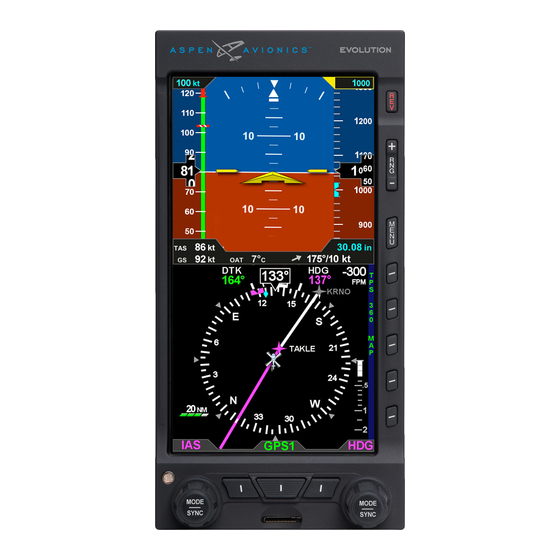 ASPEN AVIONICS EFD1000H PFD PILOT'S MANUAL Pdf Download | ManualsLib