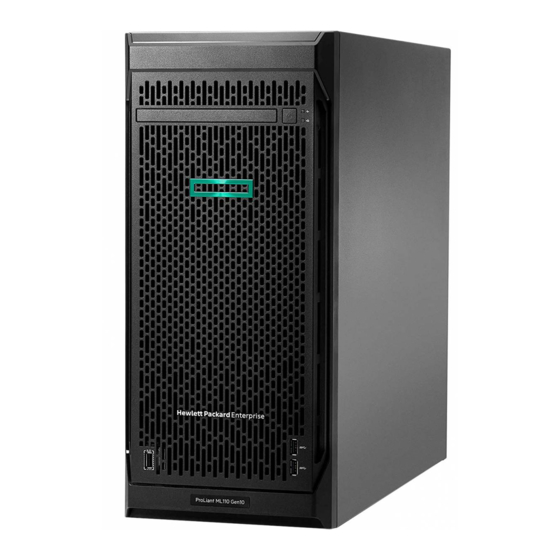 HEWLETT PACKARD ENTERPRISE HPE PROLIANT ML110 GEN10 MAINTENANCE AND