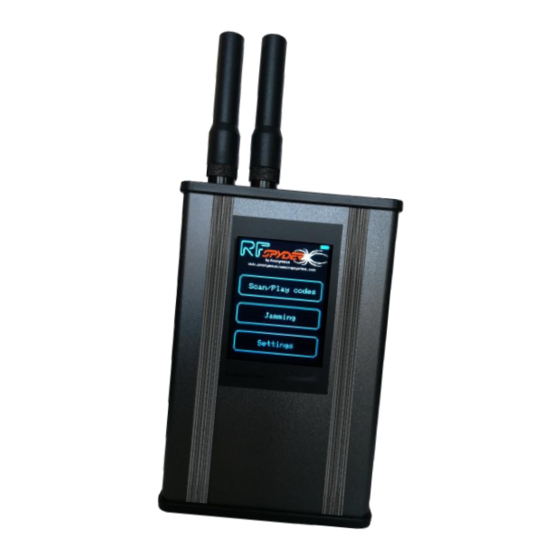 ANONYMOUS RF SPYDER INSTRUCTION MANUAL Pdf Download | ManualsLib