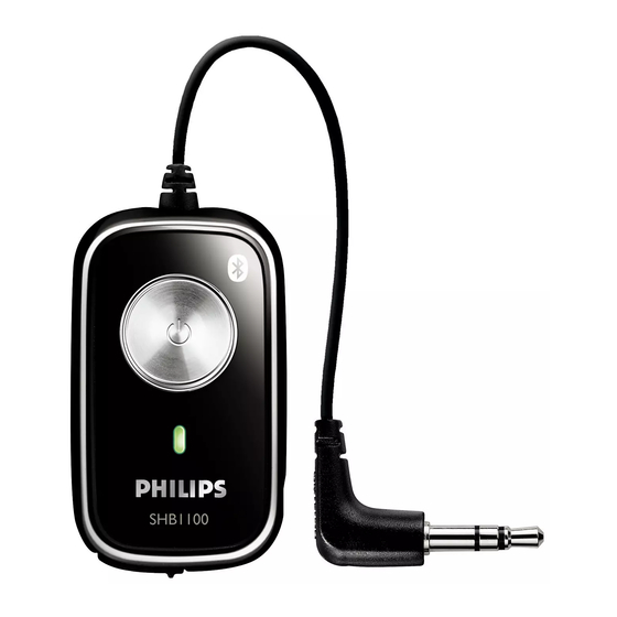 Philips SHB1100/00 Instructions For Use