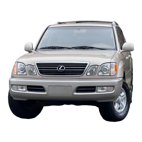 Lexus Lx470 Owner's Manual