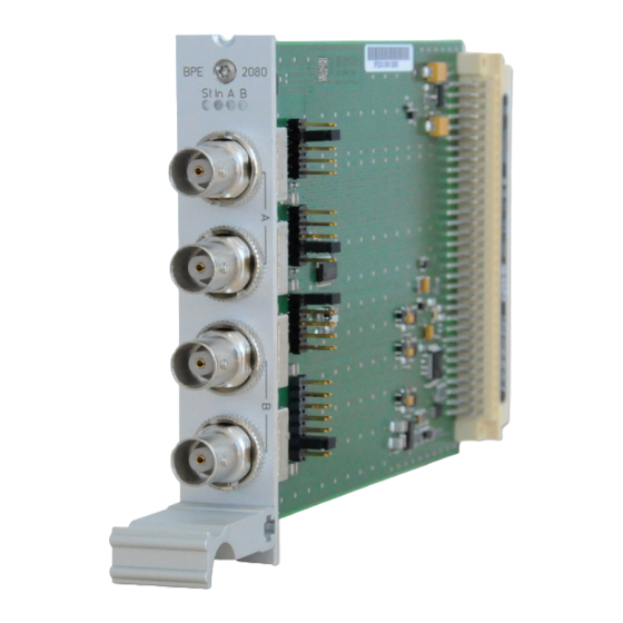 Meinberg BPE-2000 Setup Manual
