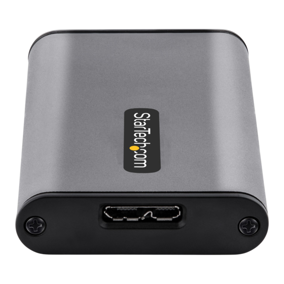 StarTech.com 4K30-HDMI-CAPTURE Quick Start Manual