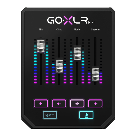 TC-Helicon GoXLR MINI Quick Start Manual