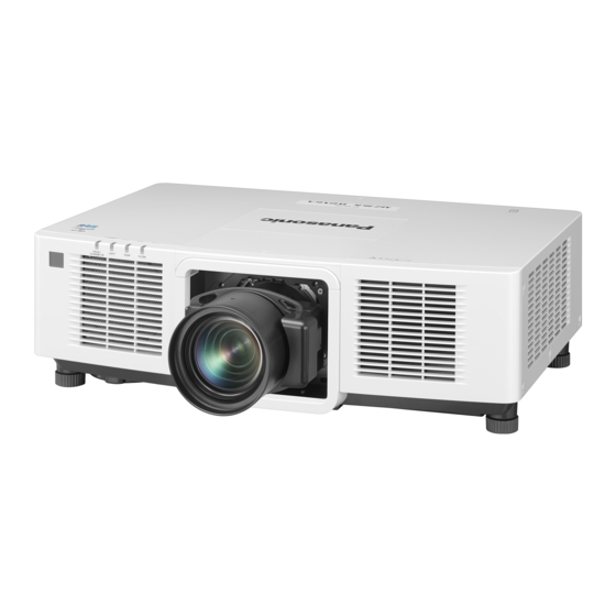 Panasonic PT-MZ20K Operating Instructions Manual