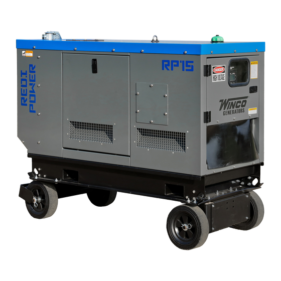 Winco RP15 Installation & Operator's Manual