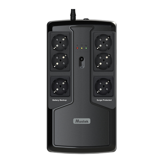 Mustek POWERMUST 800 USB Brochure