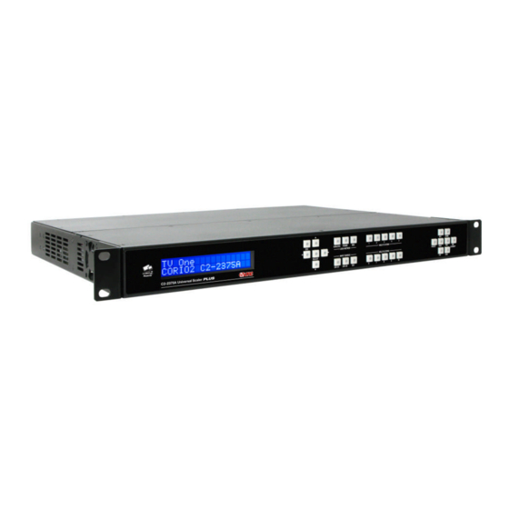 TV One C2-2375A Series Operation Manual
