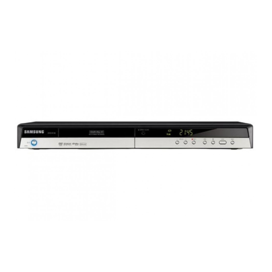 Samsung DVD-R157 Instruction Manual