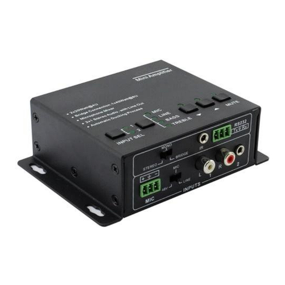 User Manuals: Stoltzen SSA220 Class D Amplifier