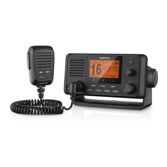 GARMIN VHF 115 AIS SERIES OWNER'S MANUAL Pdf Download ManualsLib