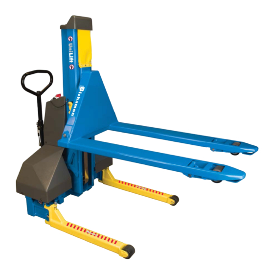 BISHAMON UNILIFT UNI20 SERVICE MANUAL Pdf Download ManualsLib