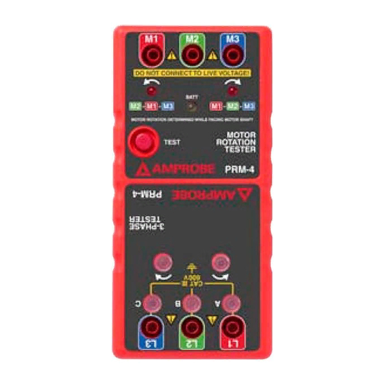 AMPROBE PRM4 USER MANUAL Pdf Download ManualsLib