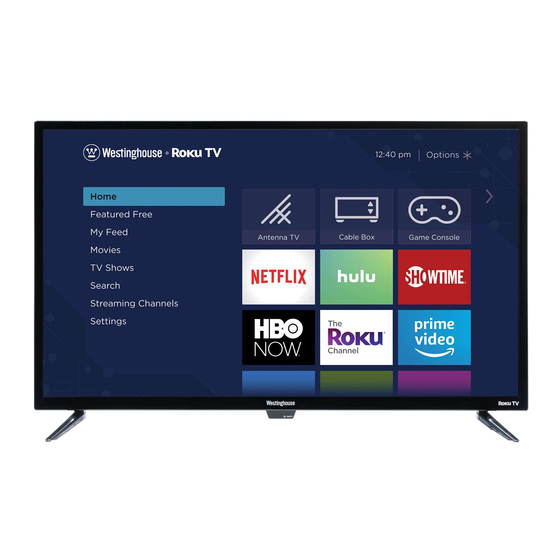 WESTINGHOUSE ROKU TV QUICK START MANUAL Pdf Download ManualsLib