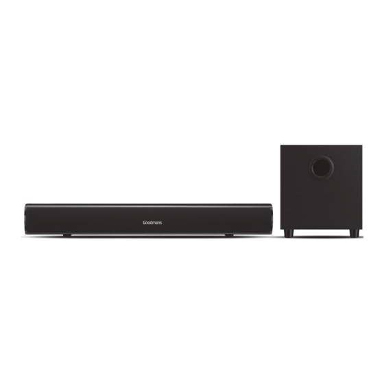 goodmans 150w 2.1 soundbar with subwoofer