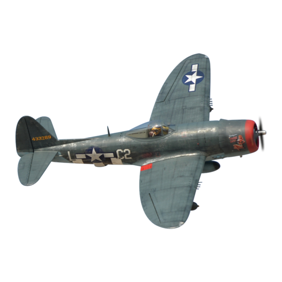 Black Horse Model P-47 Thunderbolt Instruction Manual Book