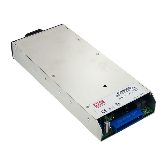 Mean Well RCP-2000 Instruction Manual