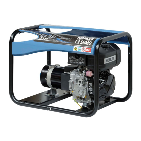 Kohler SDMO DIESEL 4000 C5 Instruction And Maintenance Manual