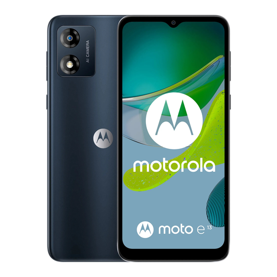 Motorola Moto E13 Manuals
