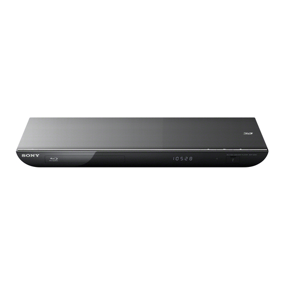 Sony BDP-S590 Specifications