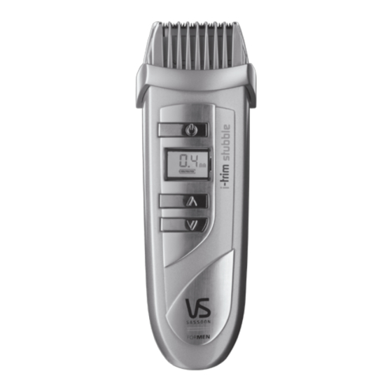 VS Sassoon I-TRIM STUBBLE+ VS7855A Instruction Booklet