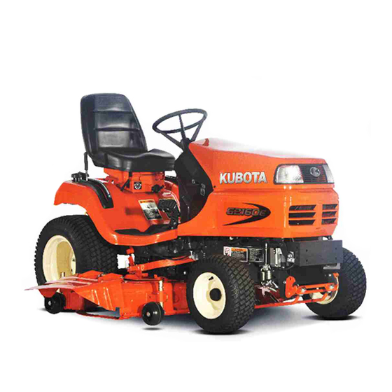 Kubota G2160E Operator's Manual