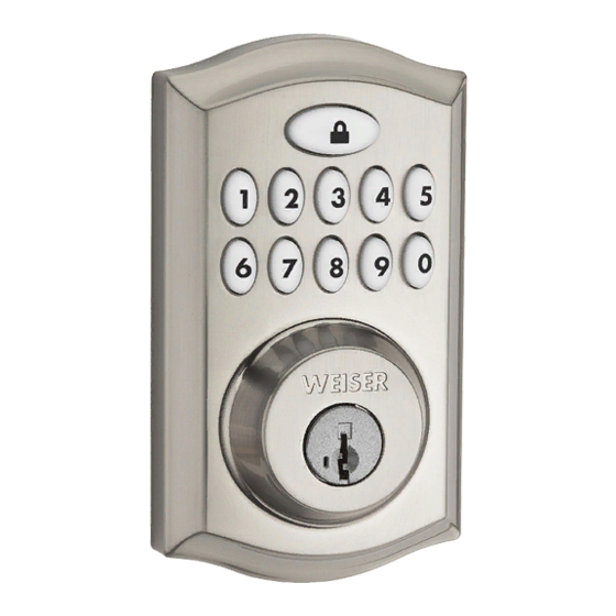 Weiser Smartcode 10 Installation And User Manual