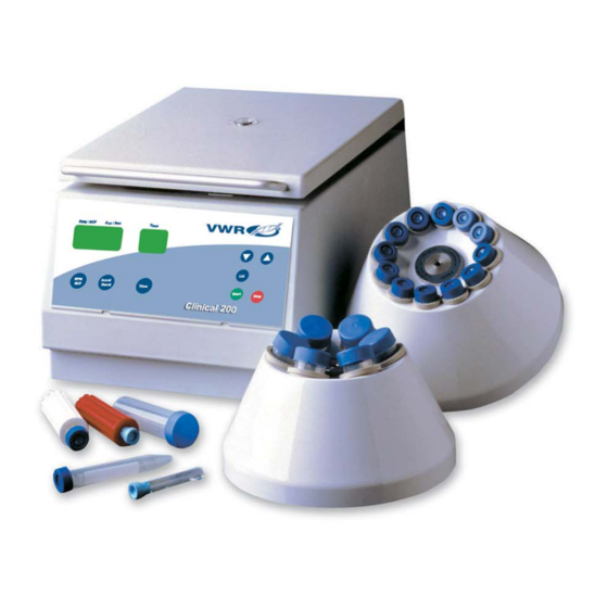 VWR CLINICAL 200 INSTRUCTION MANUAL Pdf Download ManuaLib